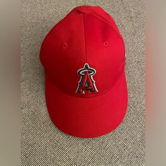 Anaheim Angels Red Adjustable Youth Baseball Hat OS - Picture 1 of 6